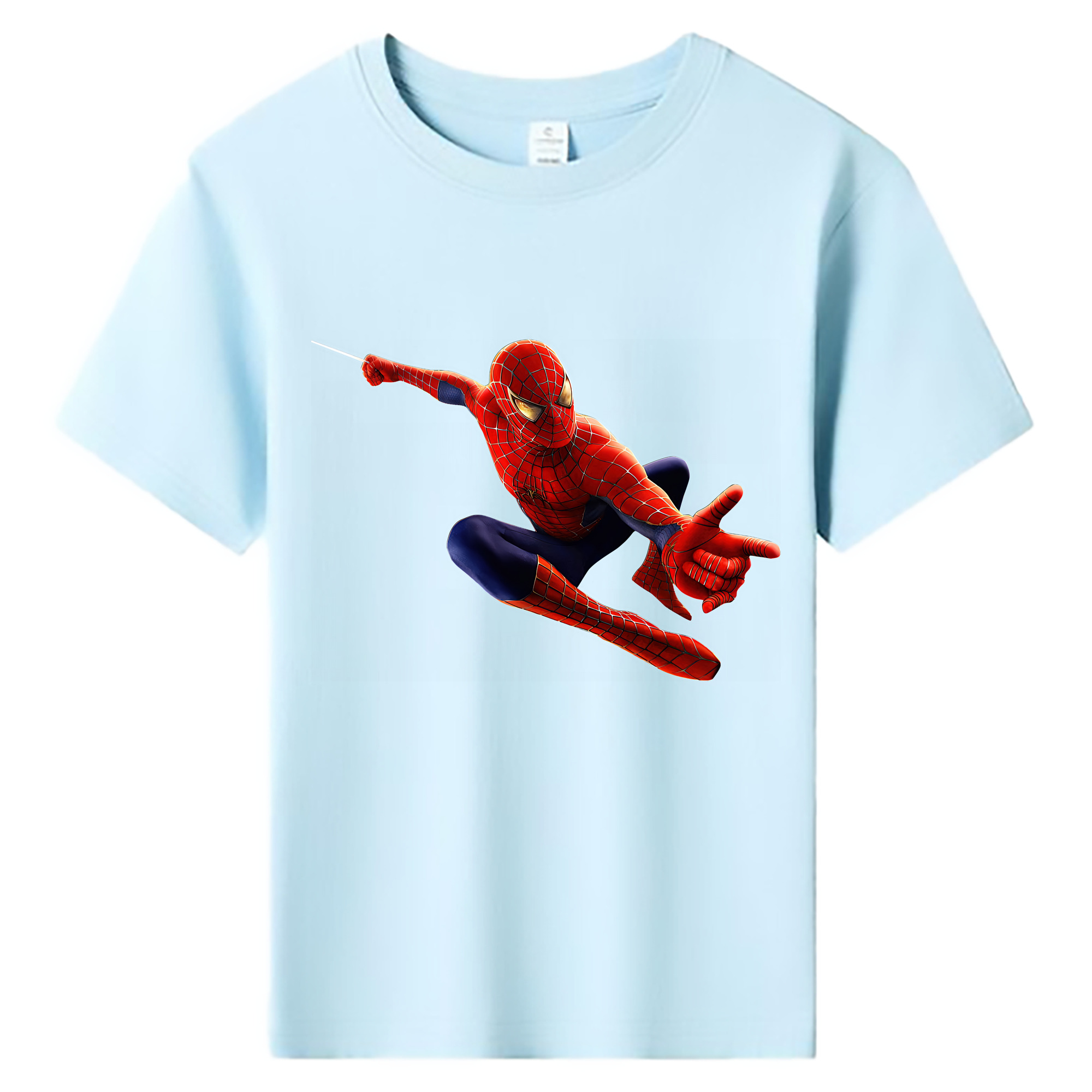 （画像用） Spider Man スパイダーマン 綿100％キッズTシャツ（フロントプリント）